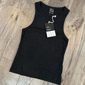 NWT Afends - Lydia - Women's Hemp Ribbed Black Tank Top - Size Small